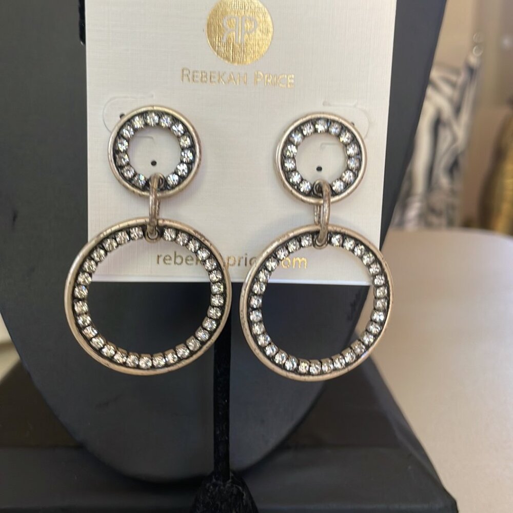 Rebekah Price “Ivy” Clear Crystal Earrings
